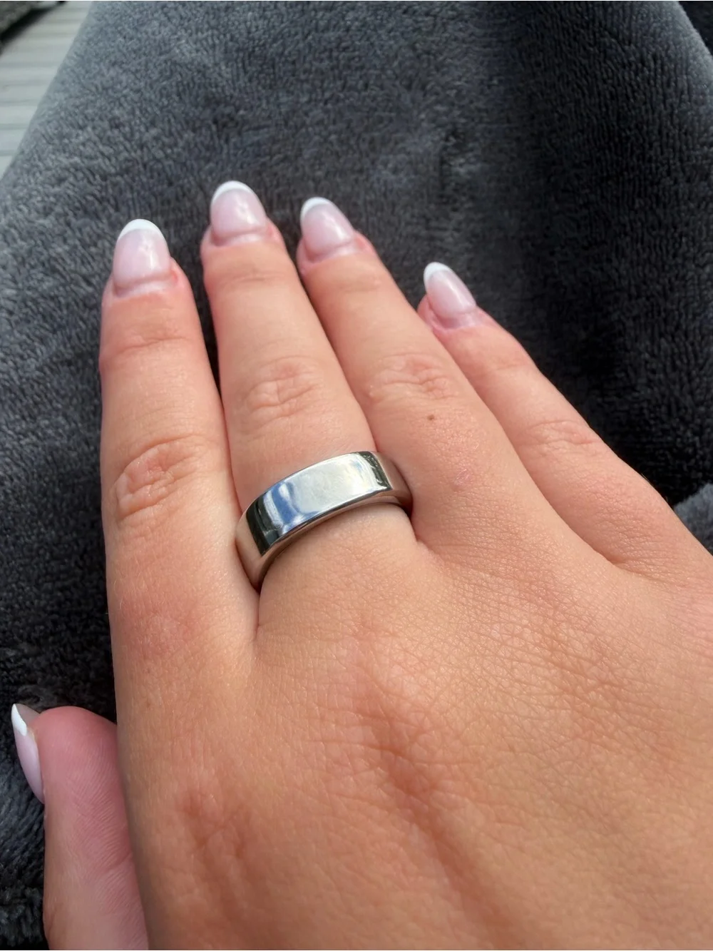Silver RingConn Gen 2 Air with Activity & Sleep Tracking